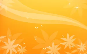 Abstract Orange Flowers Wallpaper