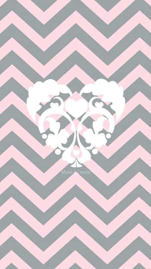 Abstract Painting In Shades Of Grey And Pink Wallpaper