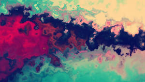 Abstract Painting With Red, Blue, And Green Colors Wallpaper