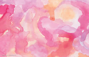 Abstract Pink Watercolor Painting. Wallpaper