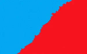 Abstract Red And Blue Hexagonal Pattern Art Wallpaper