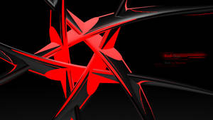 Abstract Red Star Wallpaper