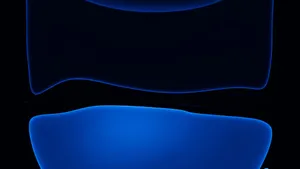 Abstract Shape Dark And Blue Aesthetic Laptop Wallpaper