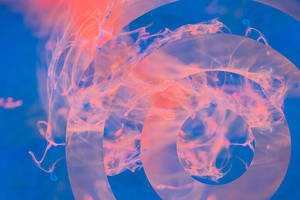 Abstract Smoke Pink Blue Aesthetic Ipad Wallpaper