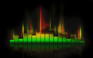 Abstract Sound Wave Illustration Wallpaper