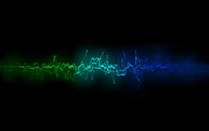 Abstract Sound Wave Visualization Wallpaper
