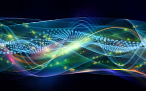 Abstract Sound Waves Visualization Wallpaper