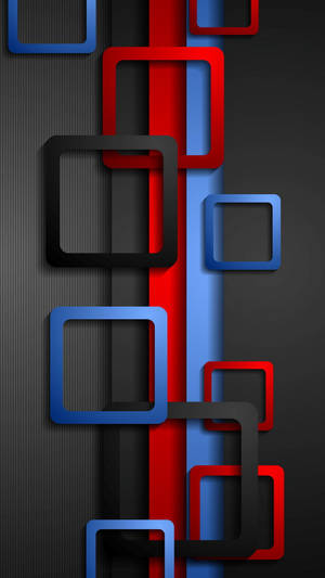 Abstract Square Outlines Mobile 3d Wallpaper