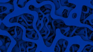 Abstract Squiggly Patterns Blue Pc Wallpaper