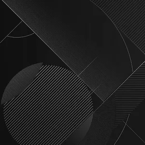 Abstract Striped Line Art Black Pattern Wallpaper