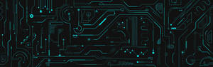 Abstract Technology Dual Monitor Wallpaper