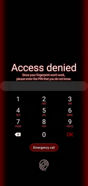 Access Denied Funny Lock Screen Wallpaper