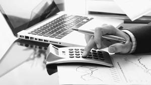 Accounting Devices Grayscale Wallpaper