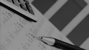 Accounting Grayscale Photo Wallpaper