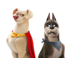Ace And Krypto, The Dynamic Duo From Dc League Of Super Pets. Wallpaper