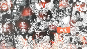 Ace And Luffy Manga Panel Wallpaper