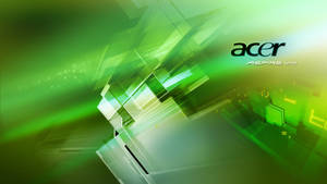 Acer Aspire Series Laptop With Geometric Background Wallpaper