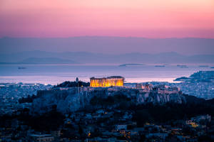 Acropolis In Athens, Greece Wallpaper
