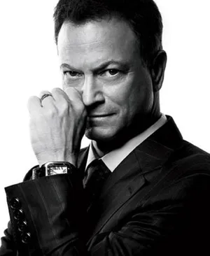 Actor Gary Sinise Grayscale Photo Wallpaper