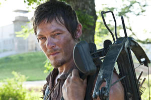 Actor Norman Reedus As Daryl Dixon In Amc's The Walking Dead Wallpaper