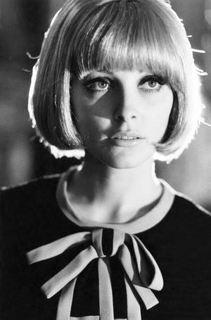 Actress Sharon Tate With A Chic Bob Cut Wallpaper