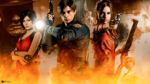 Ada, Leon, Claire Resident Evil 2 Remake Wallpaper