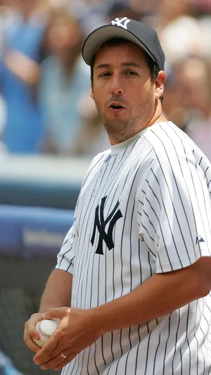 Adam Sandler Playing Baseball Wallpaper