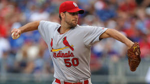 Adam Wainwright Throwing Ball Wallpaper