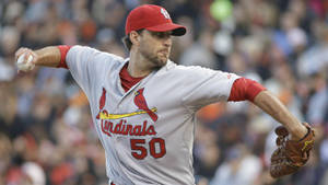 Adam Wainwright Throwing Baseball Wallpaper