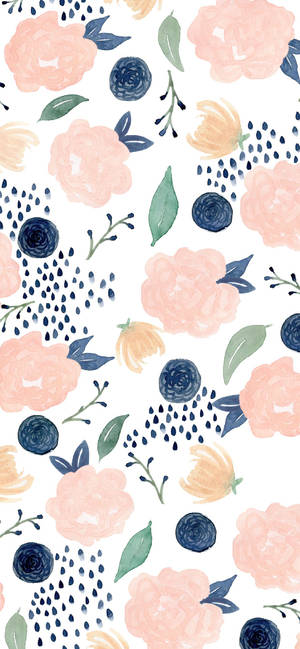 Add A Splash Of Color To Your Phone With This Cute Spring Phone Background. Wallpaper