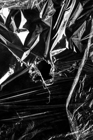 Add Edge And Texture To Your Home With Black Plastic. Wallpaper