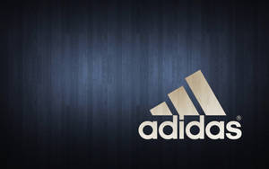 Adidas Logo Blue Wood Wallpaper
