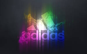 Adidas Logo Neon Squirts Wallpaper