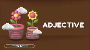 Adjective Educational Graphic Wallpaper
