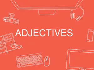 Adjectives Conceptual Desk Setup Wallpaper