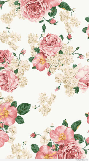 Admire Exquisite Floral Art Wallpaper