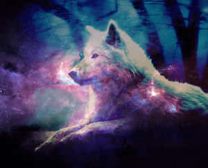 Admire The Mystical Beauty Of A Pretty Wolf Wallpaper