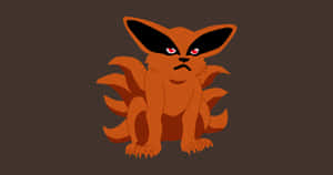 Adorable Baby Kurama Unleashing Its Power Wallpaper