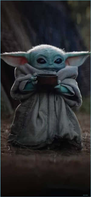 Adorable Baby Yoda Iphone Wallpaper Wallpaper