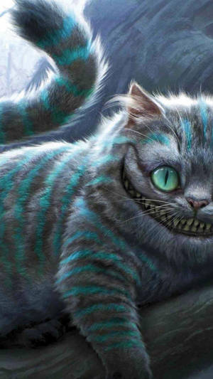 Adorable Cheshire Cat Wallpaper