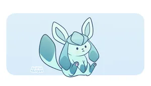 Adorable Chibi Glaceon Wallpaper