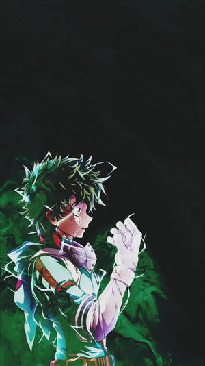 Adorable Deku Cannot Hold Back His Tears Wallpaper