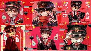 Adorable Expressions Hanako Kun Desktop Wallpaper