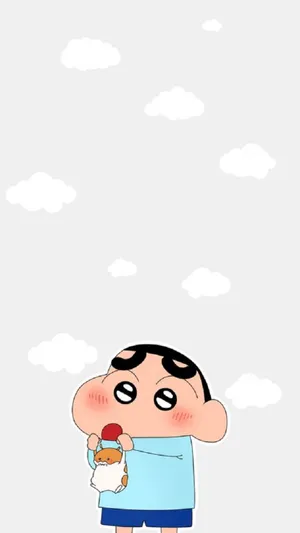 Adorable Hamster With Shinchan Aesthetic Wallpaper
