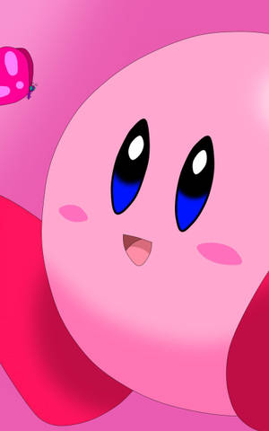 Adorable Pink Kirby Wallpaper