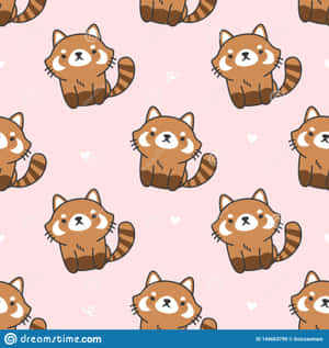 Adorable Red Panda Enjoying The Snow Wallpaper