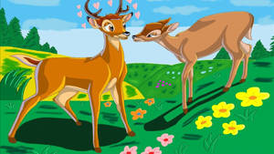 Adult Bambi And Faline Wallpaper
