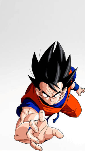 Adult Black Hair Son Goku Iphone Wallpaper