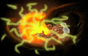 Adult Gon Paper Attack Wallpaper