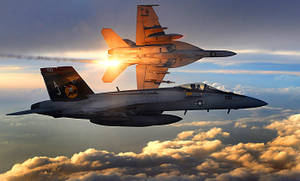 Aerial Acrobatics Show Off The Impressive Maneuverability Of Military Jets Wallpaper